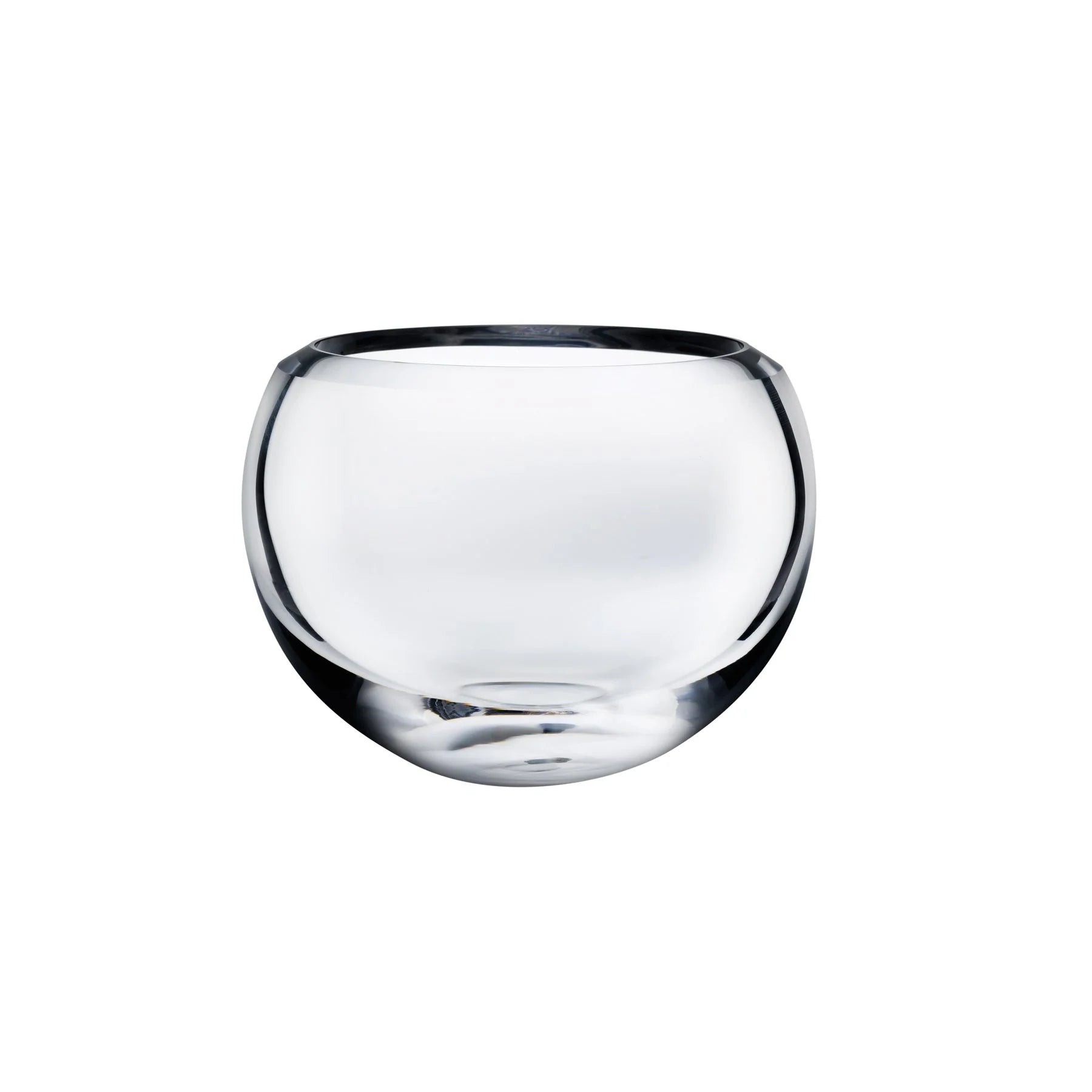 Lily Bowl 20 cm Nude Glass | Luxe Kristallen Schaal Handgemaakt