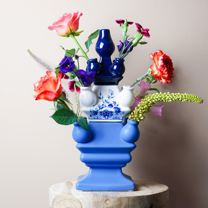 Tulpenvaas - Stapelgekte - Donkerblauw - Top - Heinen Delfts Blauw