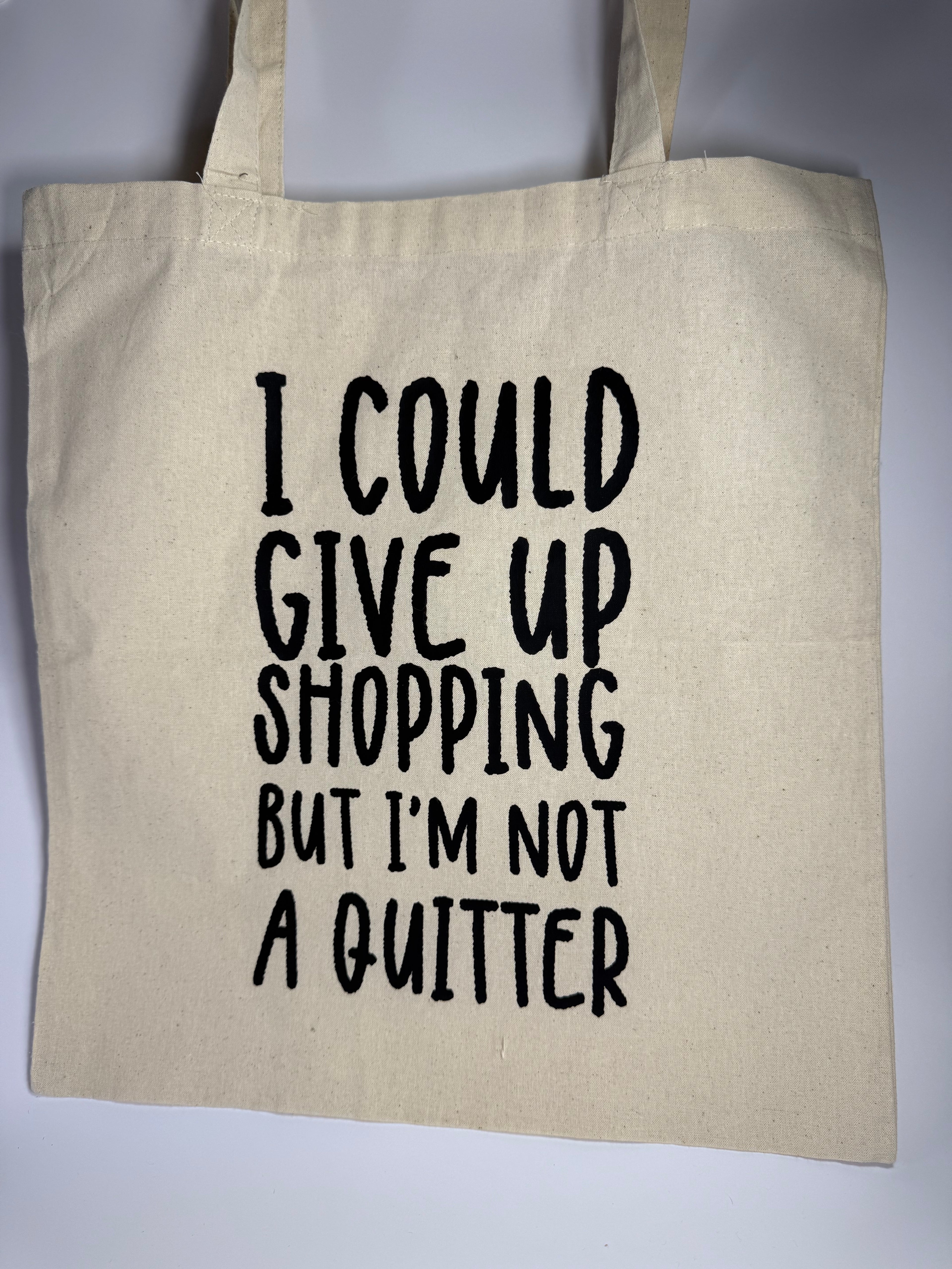 Linnen tas- Give up shopping