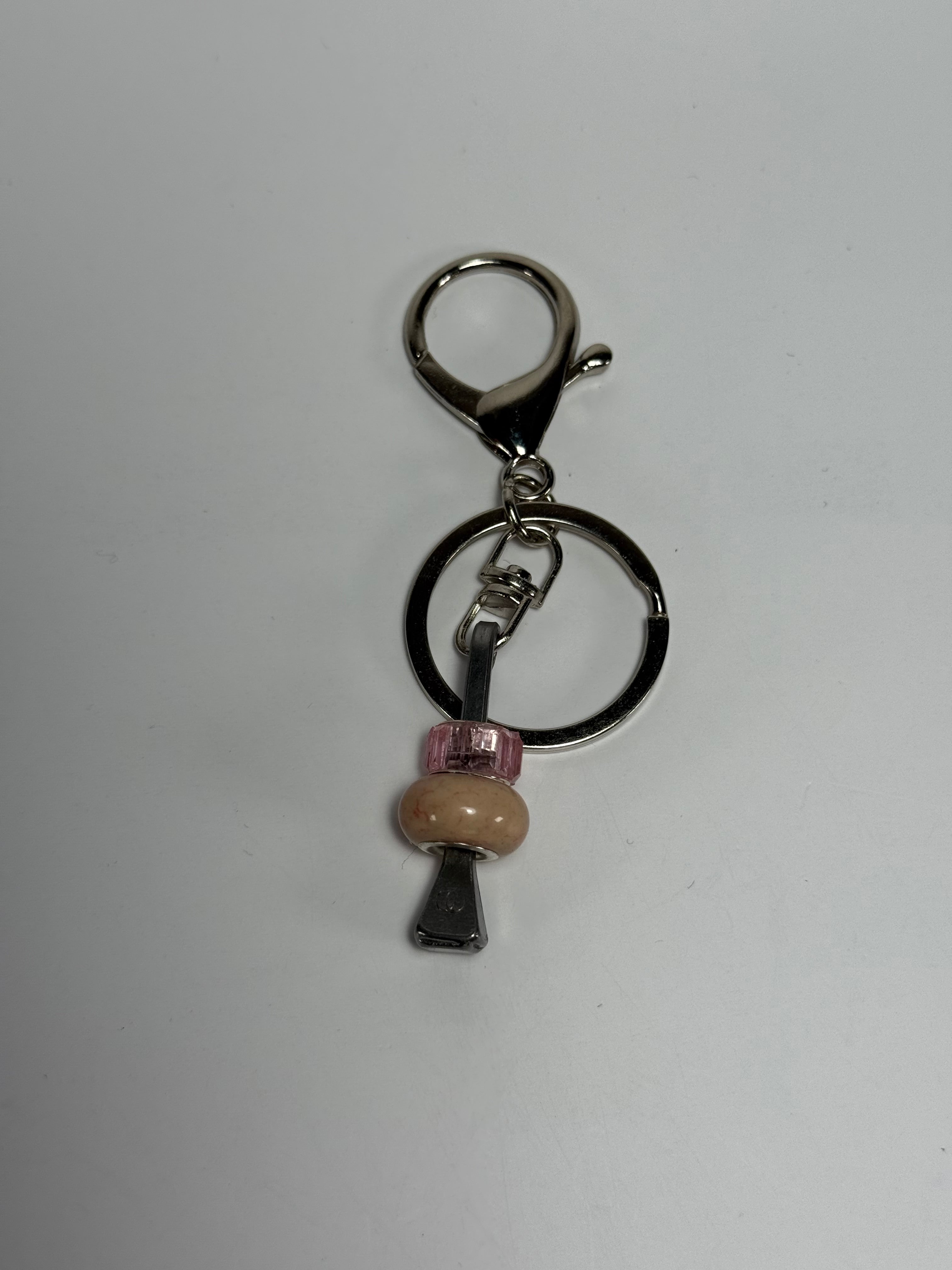 Geluks sleutelhanger met hoefnagel- Roze