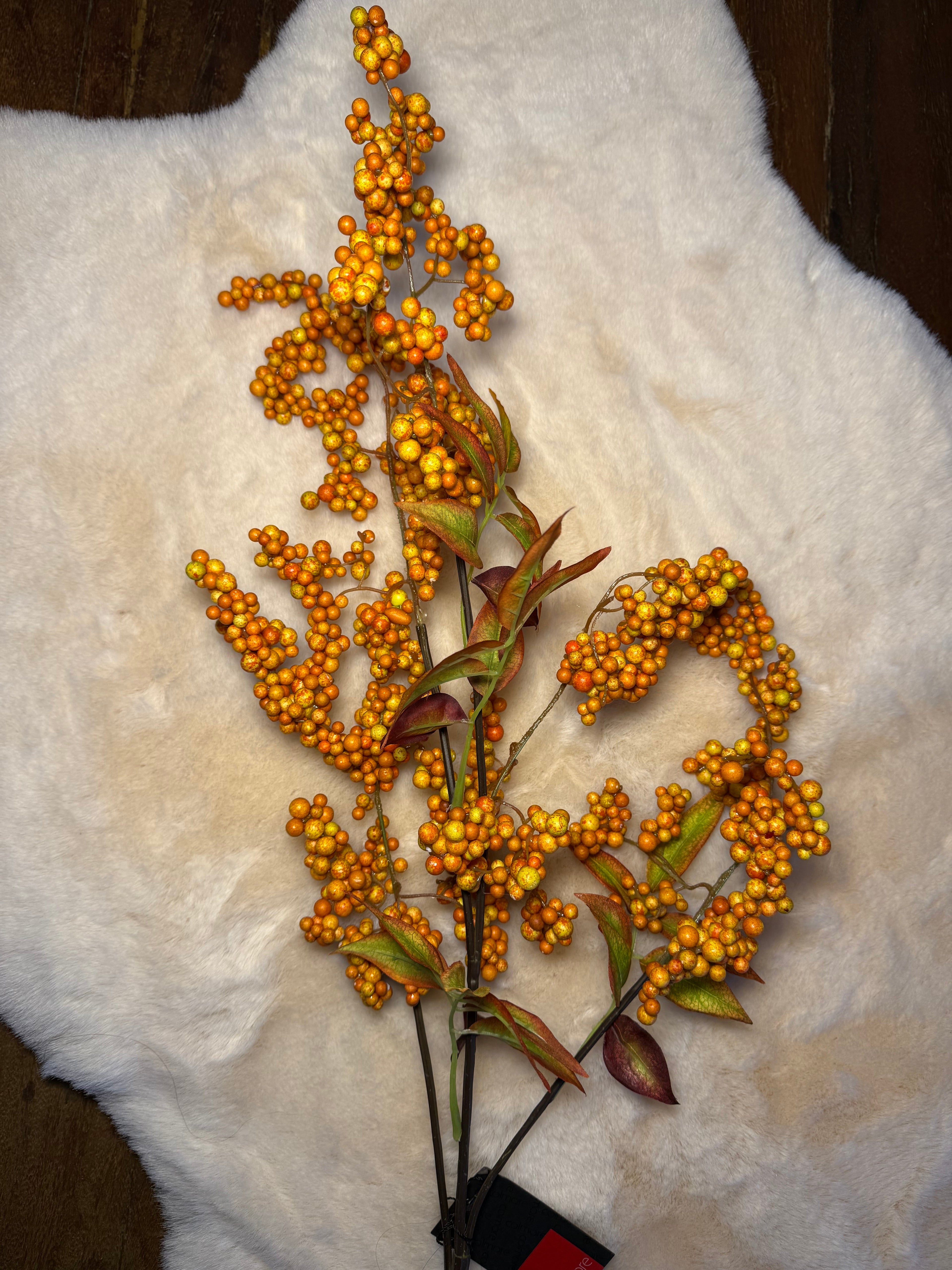 Branch Berry 116cm orange