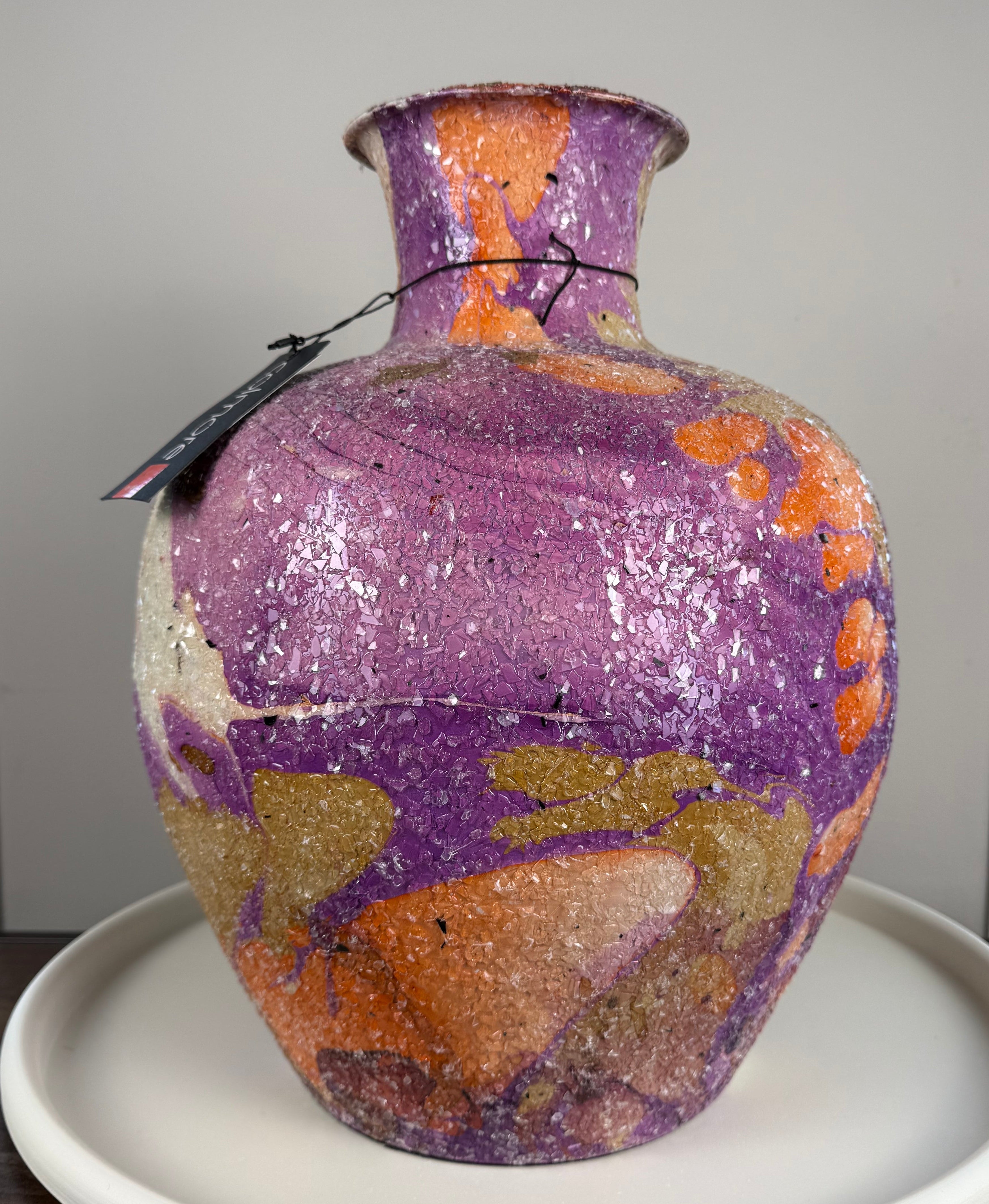 Vaas Iron Lilac Mosaic – Artistieke eyecatcher voor een hotel chique interieur