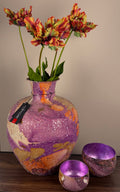 Set Votive mosaic lilac  kommetjes