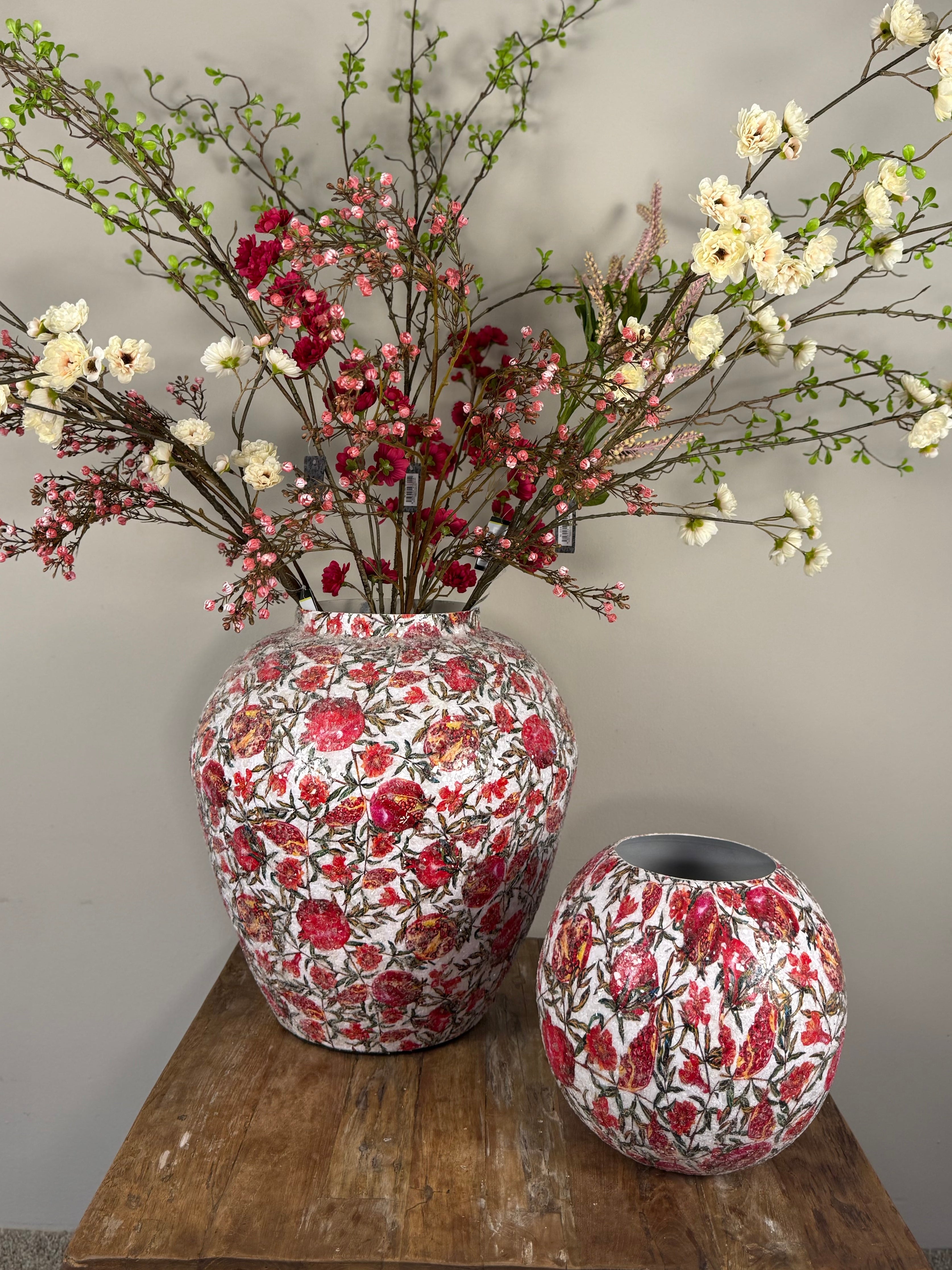 Colmore by Diga Pomegranate Mosaic Vaas Multi/Taupe 40 cm