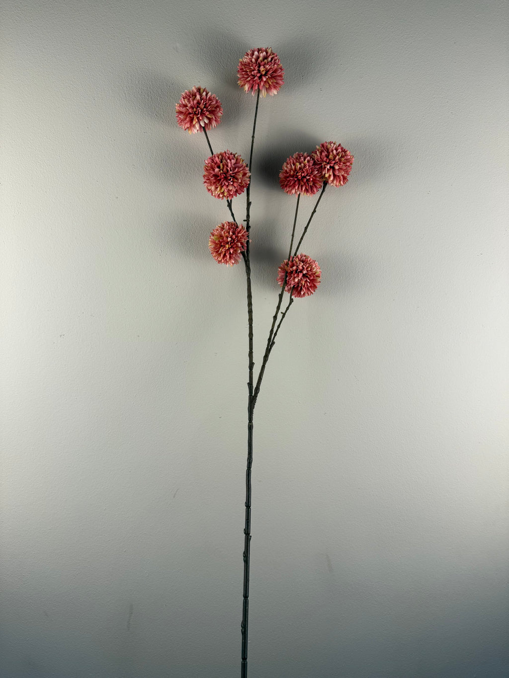 Kunstbloemen Tak Pompom Large Pink – Zijdebloemen Tak 98 cm – Luxe Bloemendecoratie