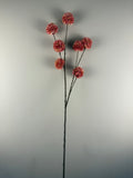 Kunstbloemen Tak Pompom Large Pink – Zijdebloemen Tak 98 cm – Luxe Bloemendecoratie