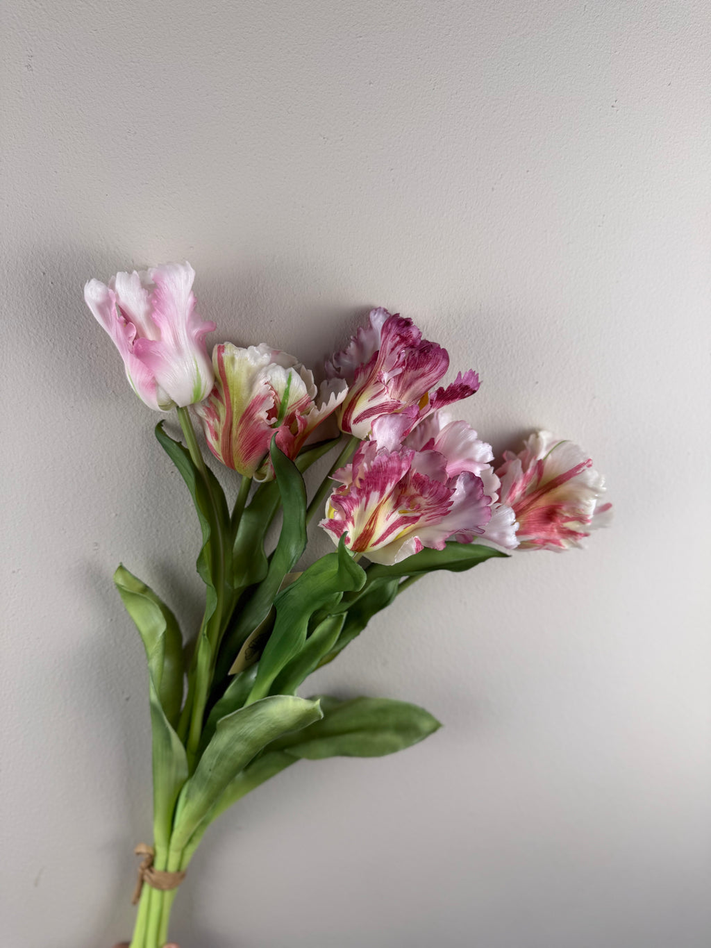 Kunsttulpen Bos Parrot Lavender – Real touch kunst Tulpen Bundle 51 cm – 6 Takkken – Zeer Realistisch