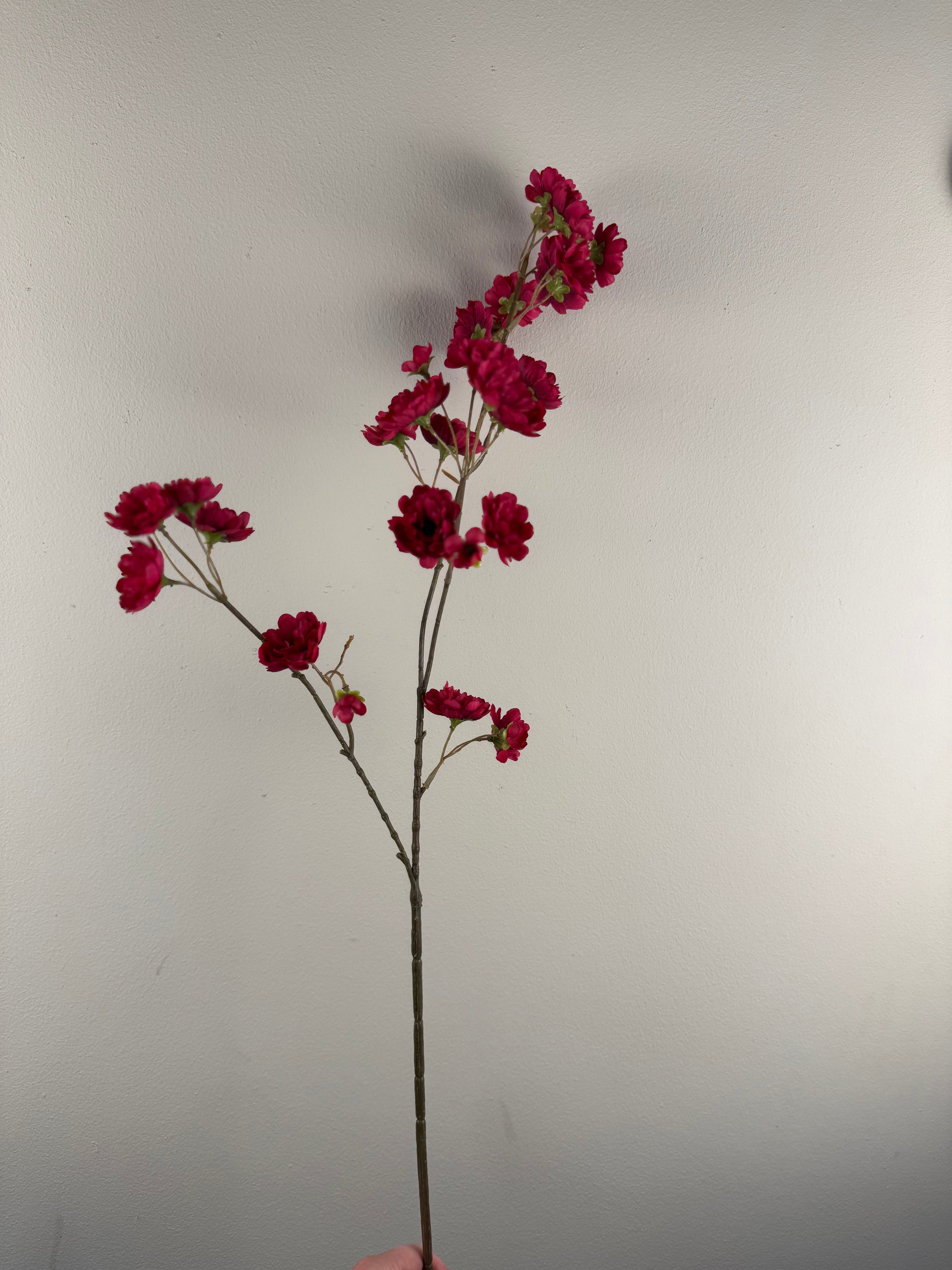 Kunsttak Blossom Burgundy 80 cm – Hoogwaardige Bloesem Tak – Natuurlijk Uiterlijk