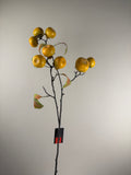 Kunsttak Kakipruim 92 cm – Branch Persimmon Yellow