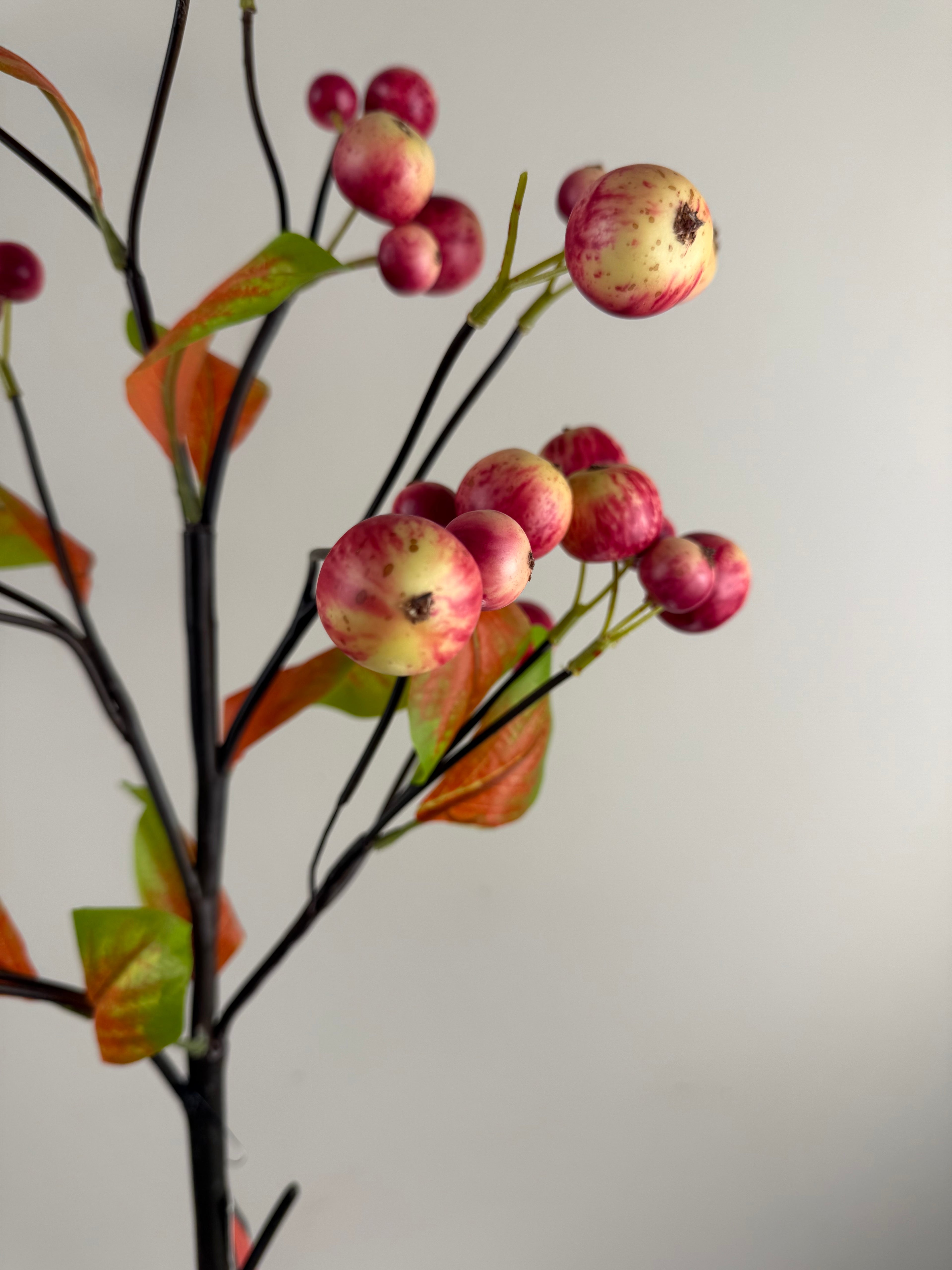 Kunsttak Sierappeltjes Rood 60 cm – Branch Apples Red – Decoratieve Kunsttak