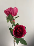 Kunstpioenroos  Paeony Fuchsia 65 cm