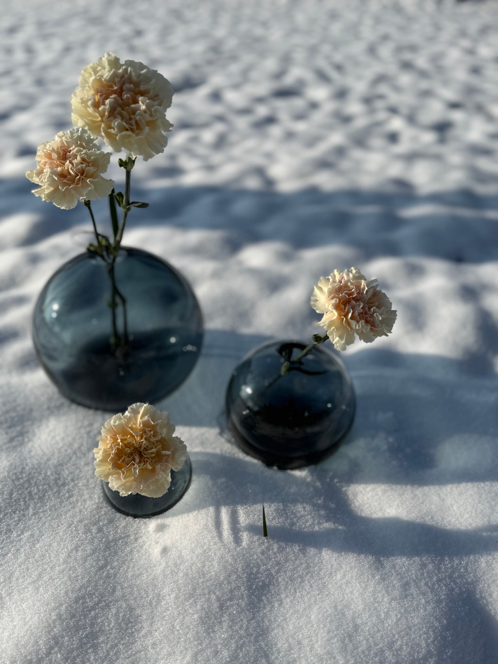 Mars Small Vaas Staalblauw Nude Glass | Luxe Kristal Design