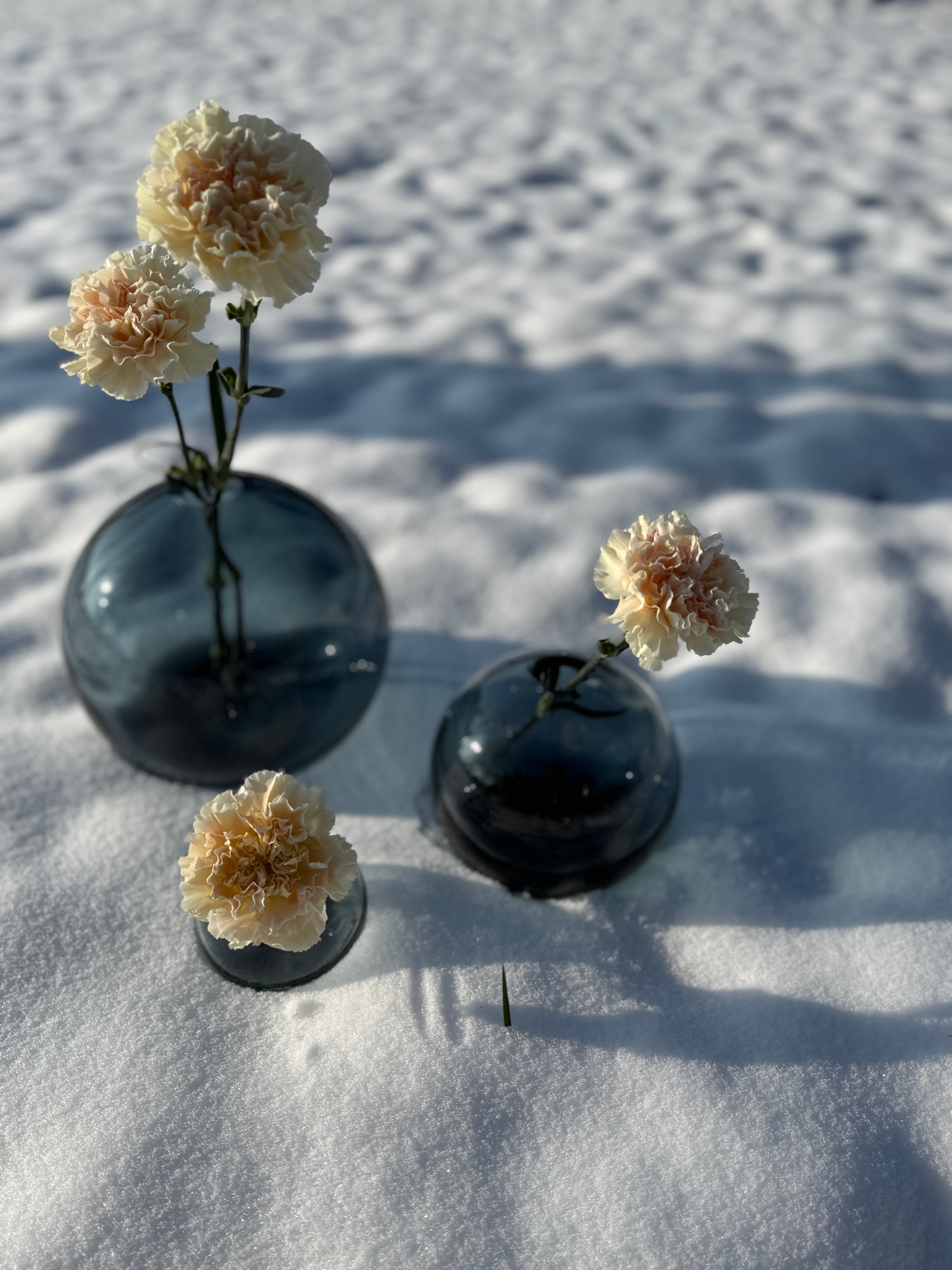 Mars Small Vaas Staalblauw Nude Glass | Luxe Kristal Design