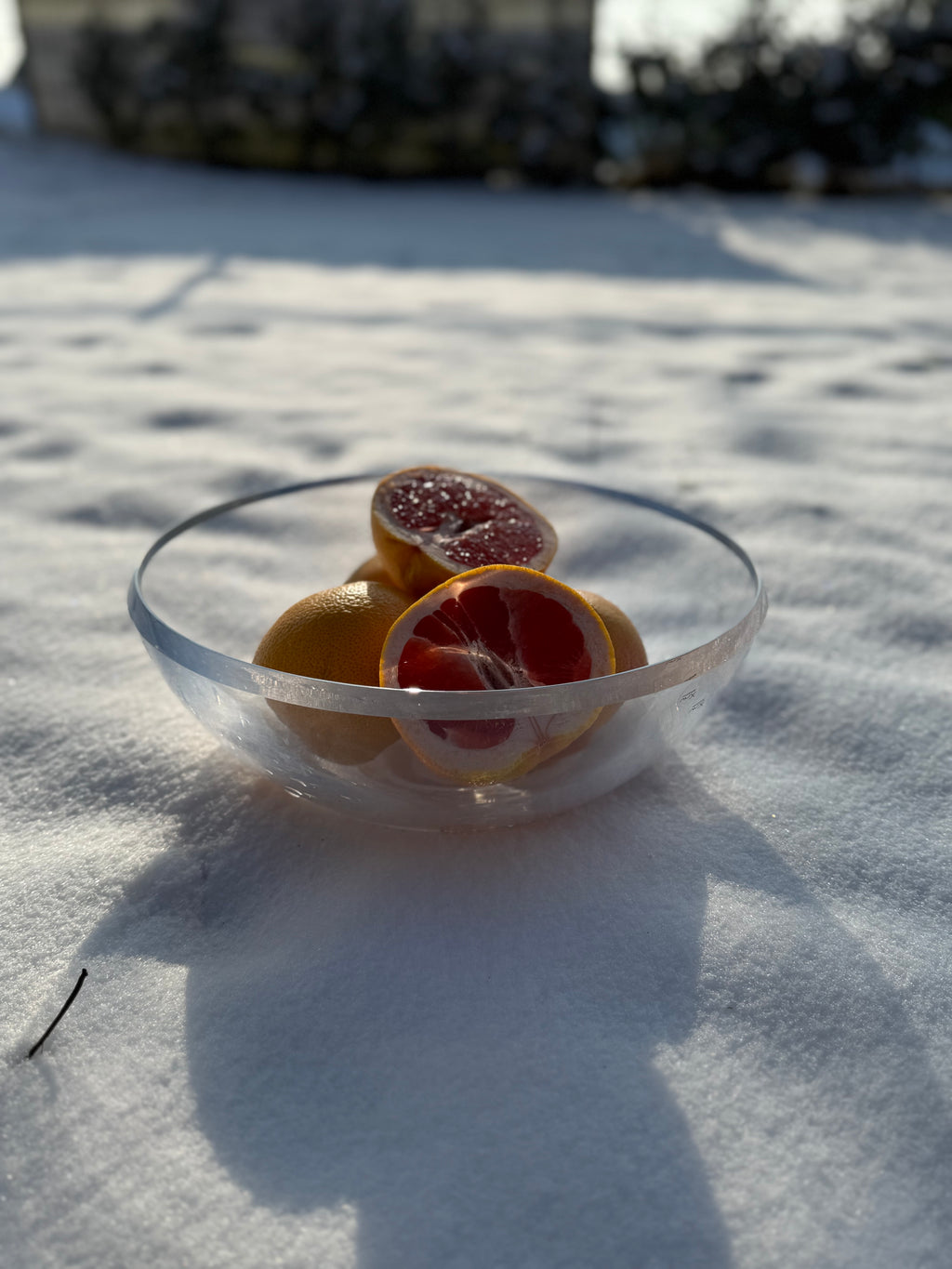 Lily Bowl - 32cm- Nude Glass | Luxe Kristallen Design Schaal