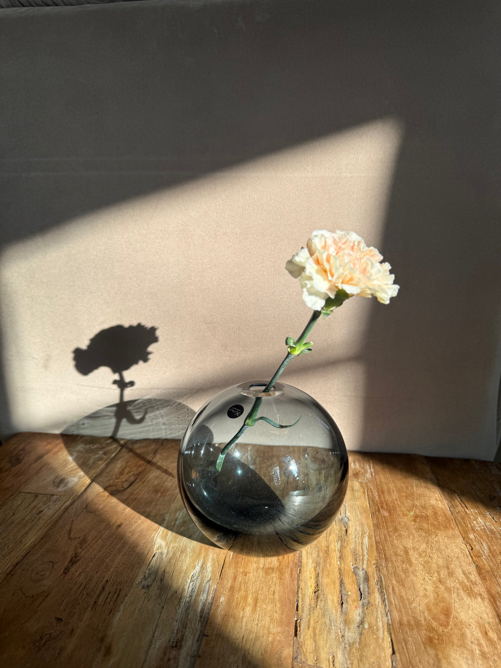 Mars Medium Vaas Staalblauw Nude Glass | Luxe Kristal Design