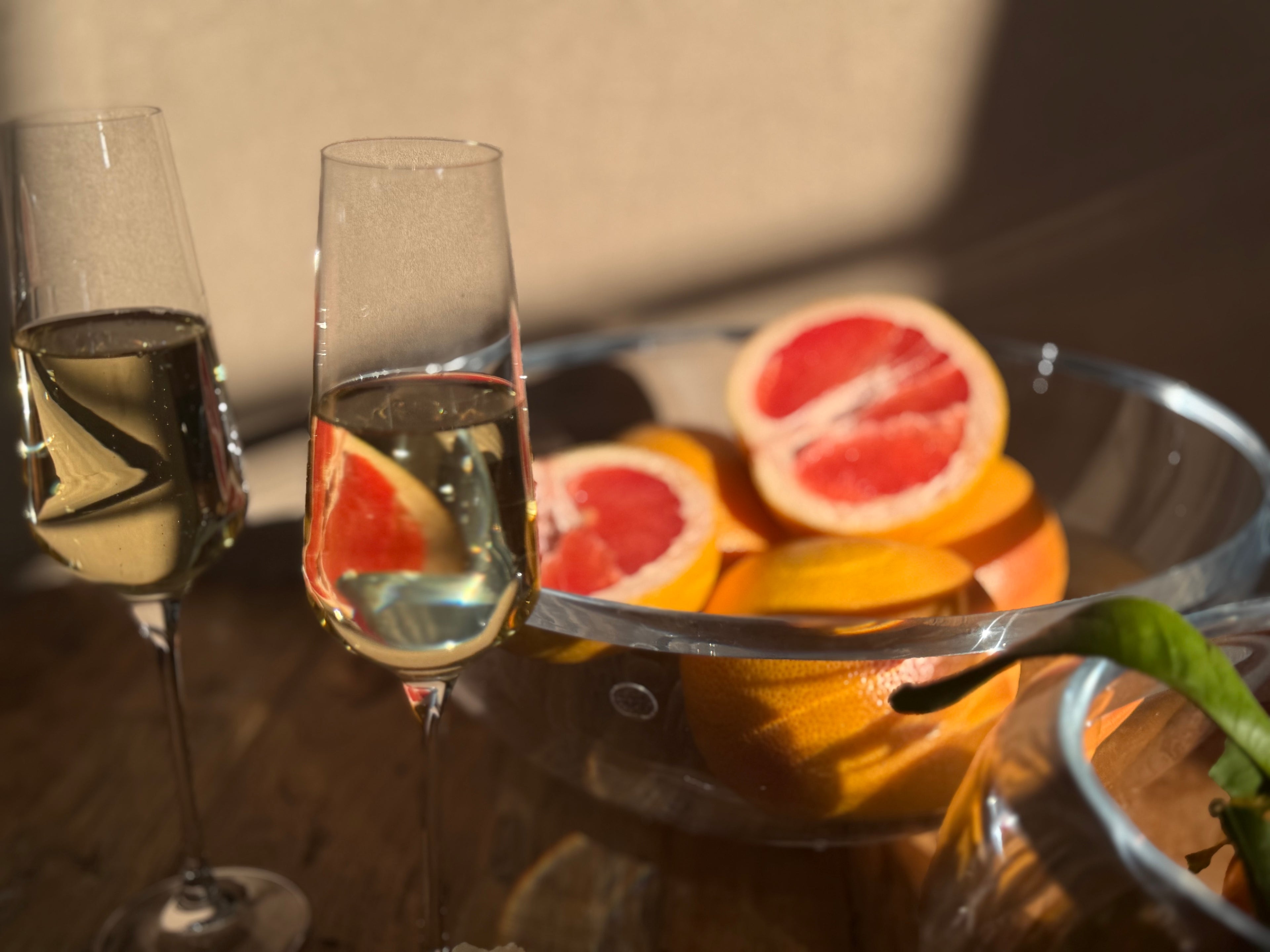 Lily Bowl - 32cm- Nude Glass | Luxe Kristallen Design Schaal