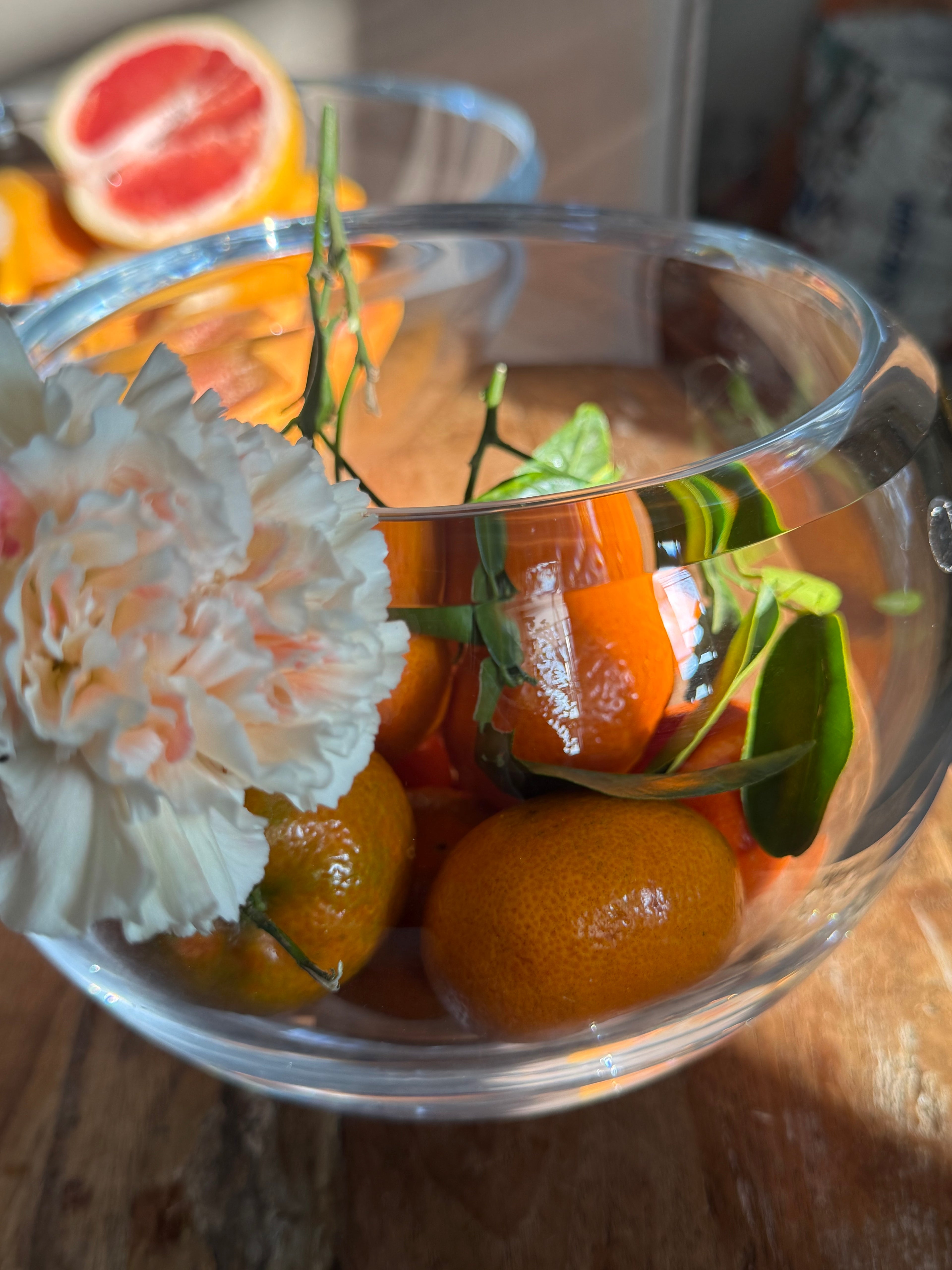 Lily Bowl 20 cm Nude Glass | Luxe Kristallen Schaal Handgemaakt