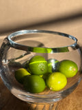 Lily Bowl 20 cm Nude Glass | Luxe Kristallen Schaal Handgemaakt