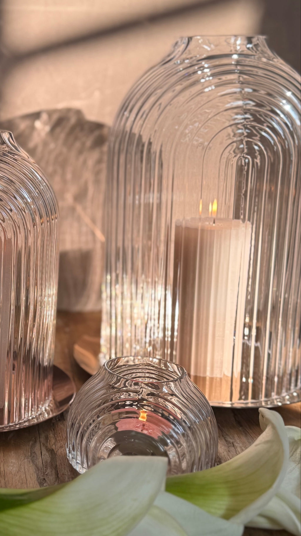 ILO Kandelaar – 21 cm - luxe handgemaakt kristal van Nude Glass