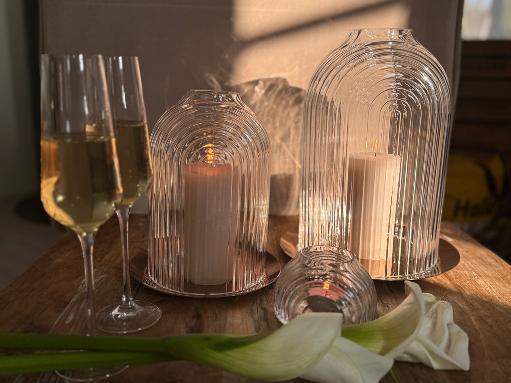 ILO Kandelaar - 28 cm– Luxe design van Nude Glass