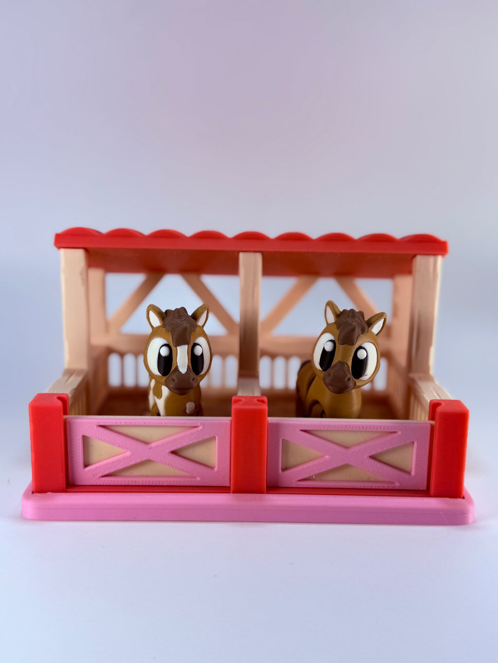Speel set Flexi paardjes met stal