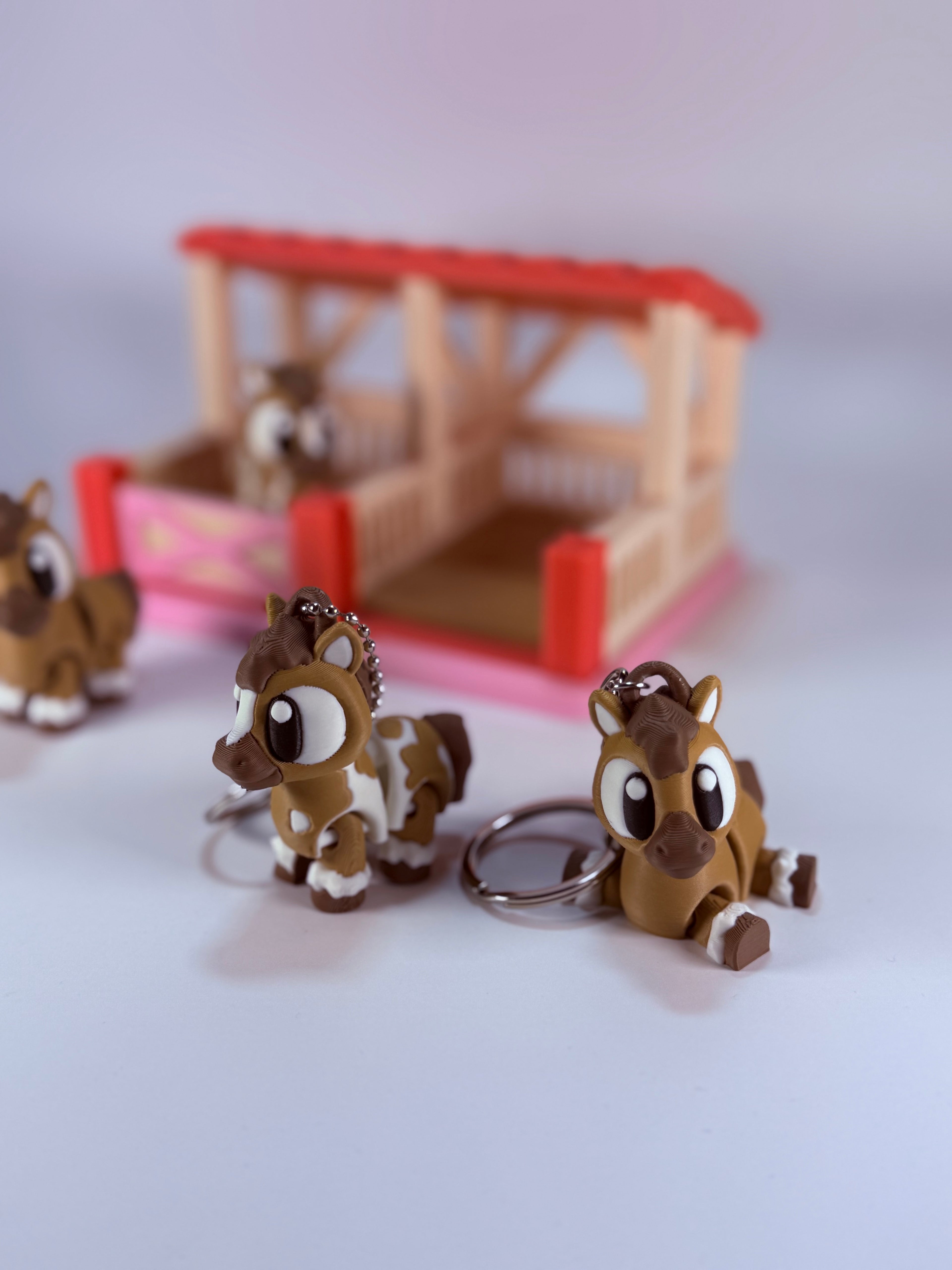 Speel set Flexi paardjes met stal