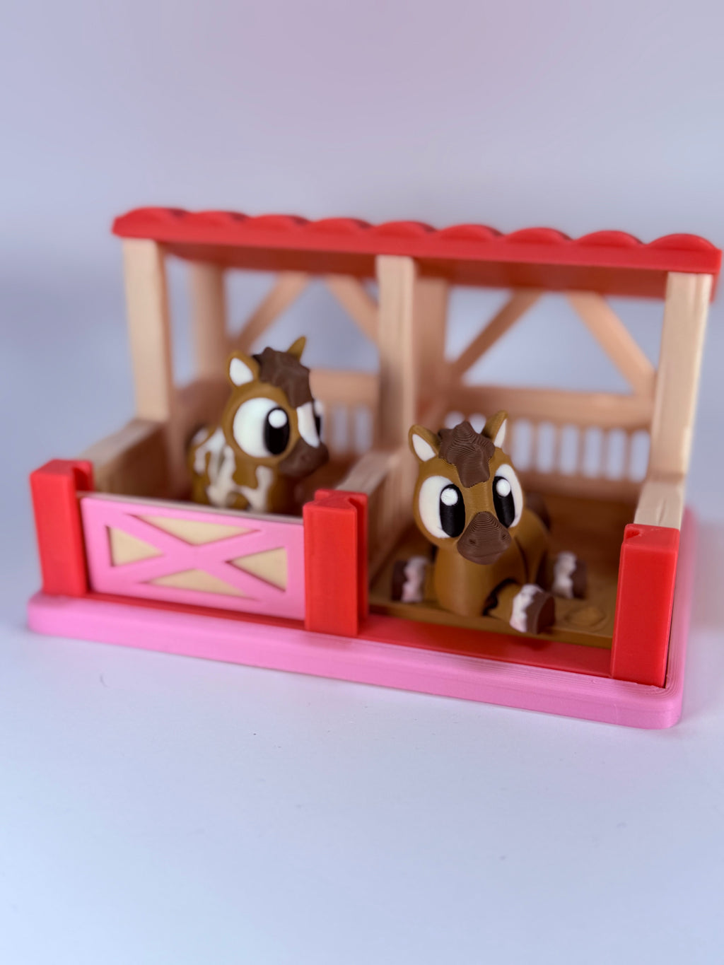 Speel set Flexi paardjes met stal