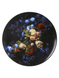 Wandbord -Bord Stilleven met bloemen - 42 cm- Heinen Delfts Blauw