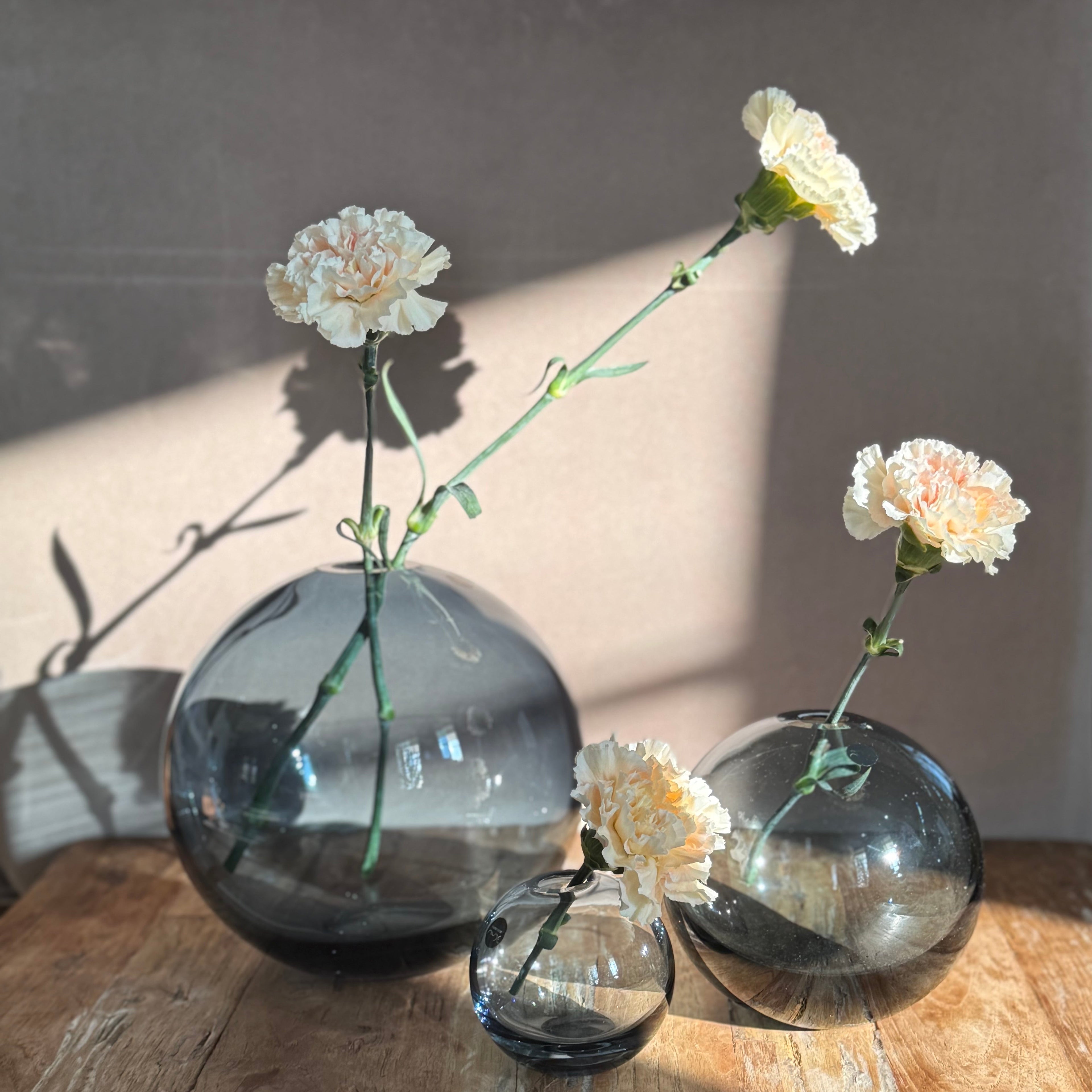 Mars Vaas Groot Staalblauw Nude Glass | Luxe Kristal Design Vaas