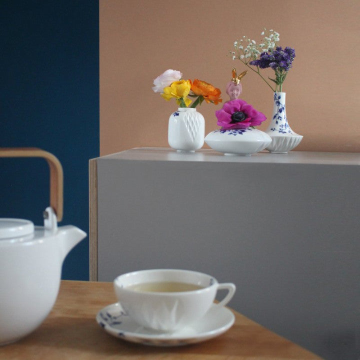 Vaas Blauw Vouw Small