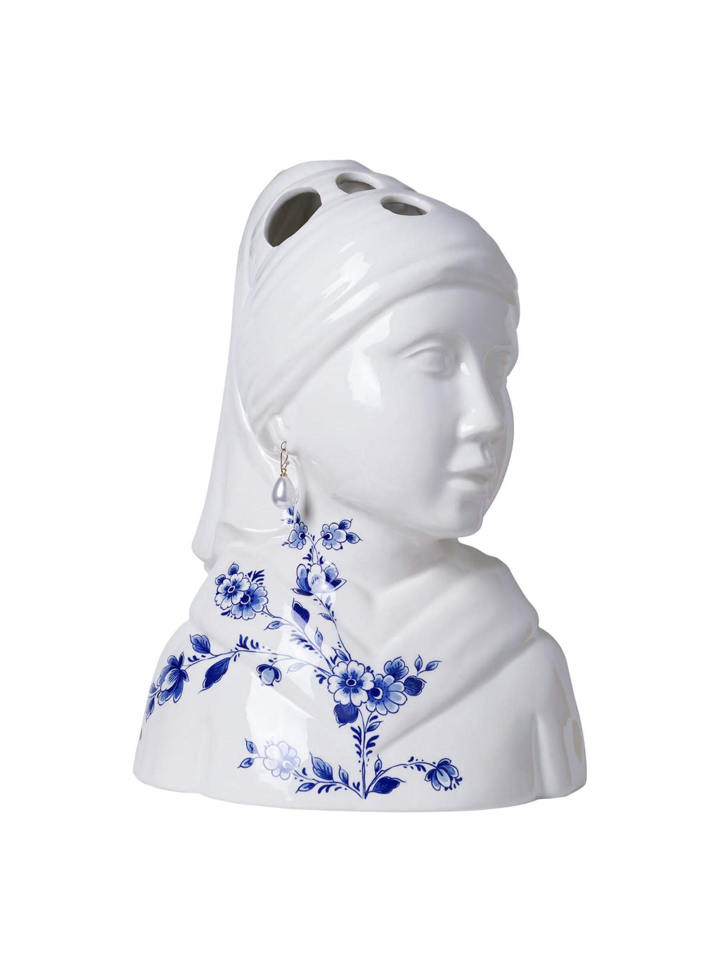 Heinen Delfts Blauw Vaas – Meisje met de Parel