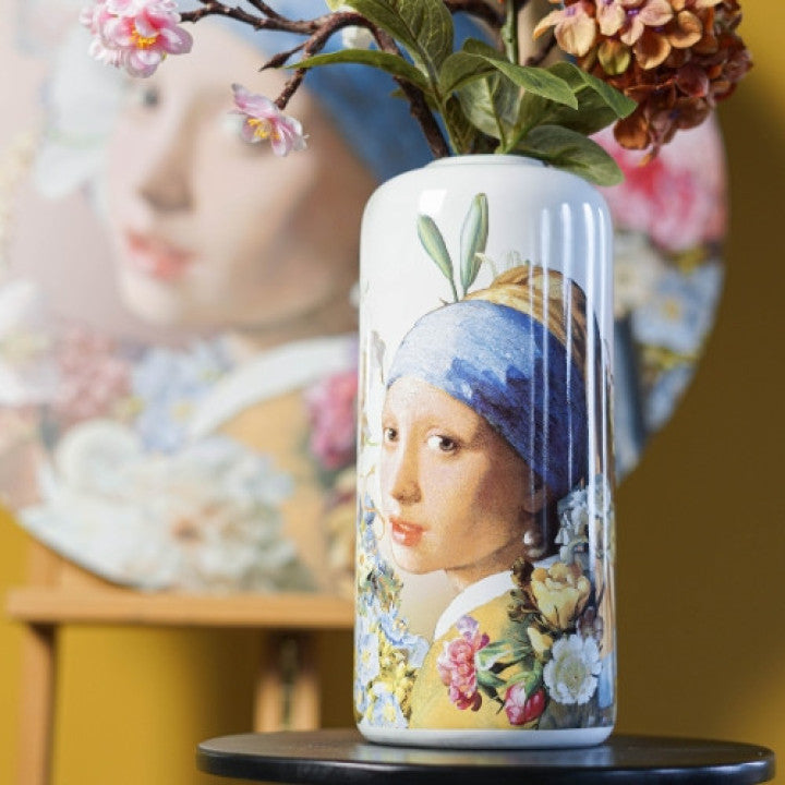 Cilindervaas Meisje met de parel pastel