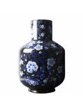 Hoge bolvaas Zwart - H 35 cm- Heinen Delfts Blauw