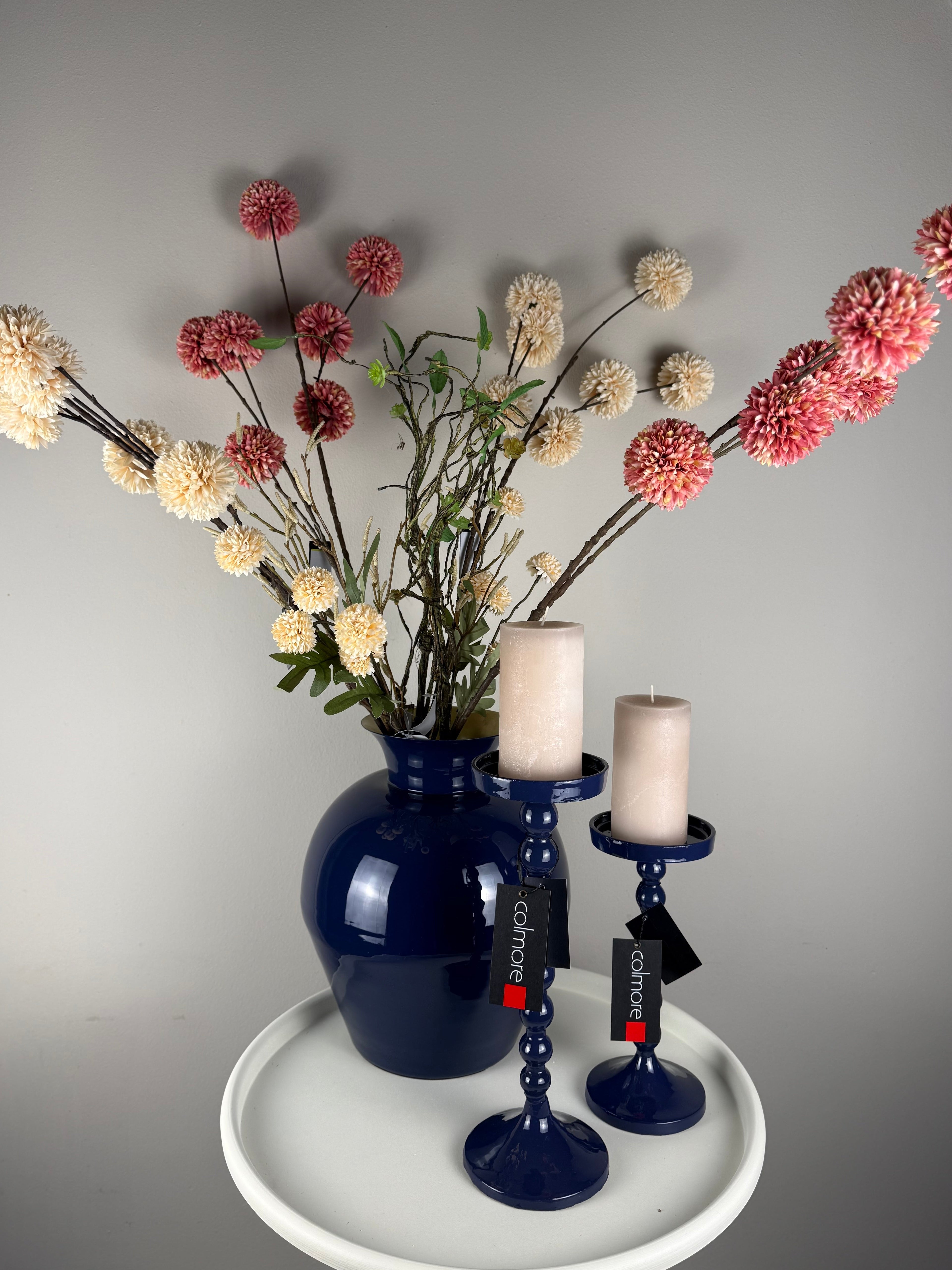 Indigo Enamel Vaas – Colmore by Diga – 30 cm